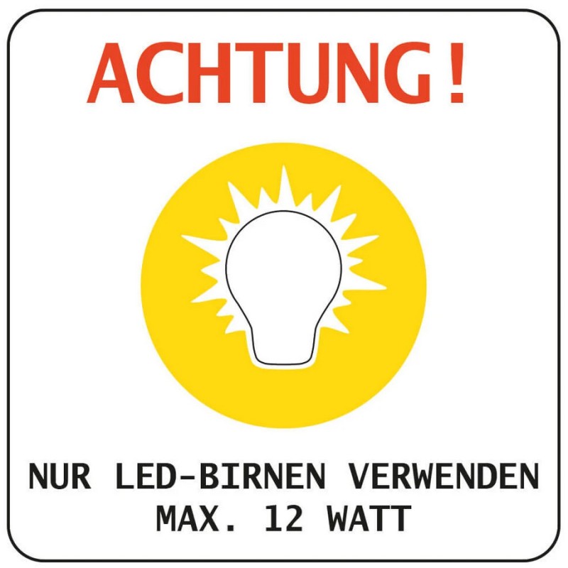 Lampe für Papierstern